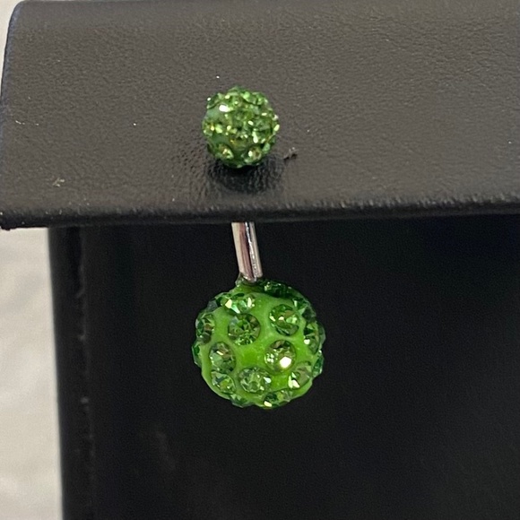 Green Belly Button Ring - Picture 1 of 1